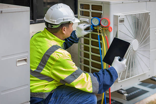 Professional Hvac technician working in Orange, VA